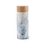 Celeste Bamboo Ceramic Bottle - 10 Oz. Blue Watermark