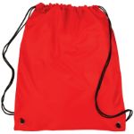 Red  cinch up backpack