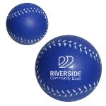 Baseball Stress Balls in Royal Blue