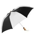 Executive Folding Auto Open Umbrella in Black/White