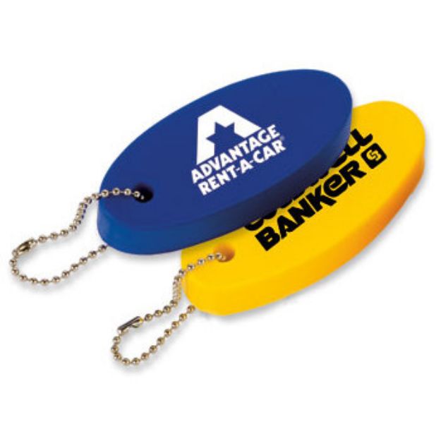 Floating Oval Key Tag Stress Relievers