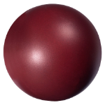 Round Stress Ball in Burgundy