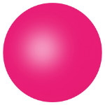 Round Stress Ball in Hot Pink