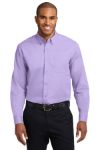Port Authority Long Sleeve Easy Care Shirts in Bright Lavender