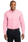 Port Authority Long Sleeve Easy Care Shirts in Light Pink
