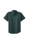 Port Authority Short Sleeve Easy Care Shirts in Dark Green Navy