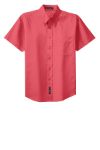 Port Authority Short Sleeve Easy Care Shirts in Hibiscus