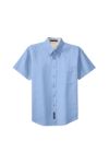 Port Authority Short Sleeve Easy Care Shirts in Light Blue