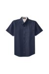 Port Authority Short Sleeve Easy Care Shirts in Navy