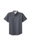 Port Authority Short Sleeve Easy Care Shirts in Steel Grey