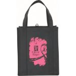 Custom Black Poly Pro Grocery Tote Bag by Adco Marketing