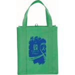 Custom Green Poly Pro Grocery Tote Bag by Adco Marketing