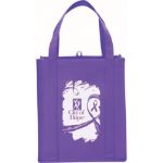 Custom Purple Poly Pro Grocery Tote Bag by Adco Marketing