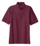 Port Authority Pique Knit Sport Shirts in Burgundy
