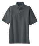 Port Authority Pique Knit Sport Shirts in Steel Grey