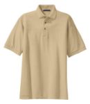 Port Authority Pique Knit Sport Shirts in Stone