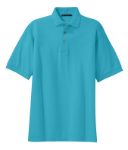 Port Authority Pique Knit Sport Shirts in Turquoise