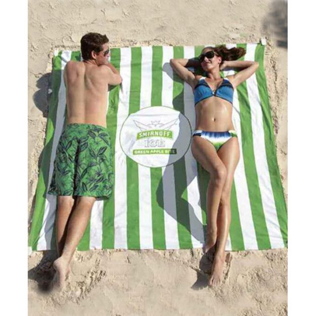 Beach Blanket Tote with Sand Stakes