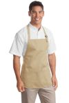 Port Authority Medium Length Aprons with Pouch Pockets in Stone