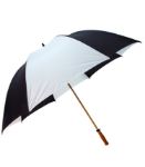 Mulligan 64" Wind Resistant Golf Umbrella in Black/White