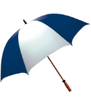 Mulligan 64" Wind Resistant Golf Umbrella in Navy/White