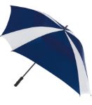 The Cyclone 62" Square Golf Umbrella in Navy/White