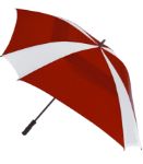 The Cyclone 62" Square Golf Umbrella in Red/White