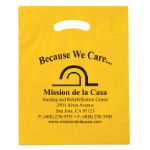 Yellow Die Cut Plastic Bags