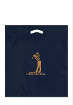 Die Cut Custom Plastic Bags 20x22x4 in Navy