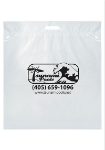 Die Cut Custom Plastic Bags 20x22x4 in White