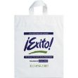 Soft Loop Handle Custom Plastic Bags 12 x 15 x 5 White