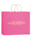 Matte Colored Custom Shopper Bags 16 x 13 in Pink