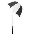 The Original Drizzlestik Golf Umbrella in Black/White