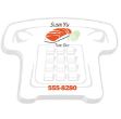 Bic Sticky Die Cut Notepad Telephones 4" x 3" 50 Sheet