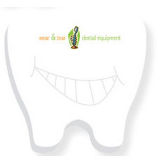 Bic Sticky Die Cut Notepad Teeth 3" x 3" 25 Sheet