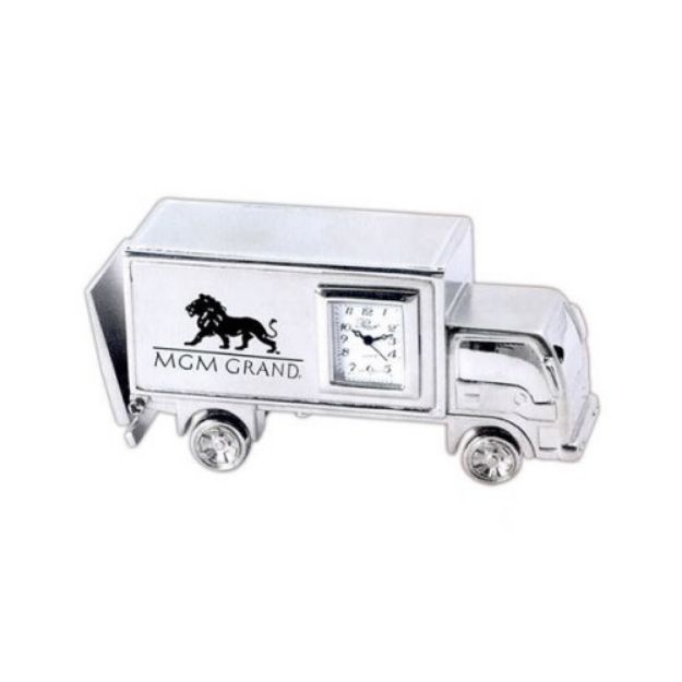 Bobtail Truck Desk Clocks Laser Engraved