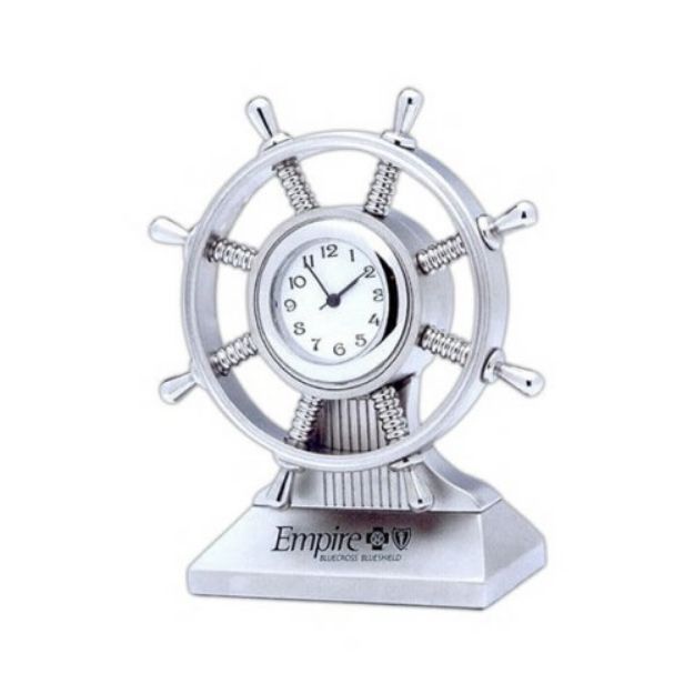 Custom Ship Wheel Clocks, Promotional Shipping Clocks