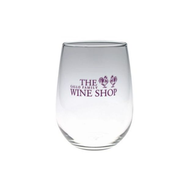 17 oz. Custom Vina Stemless White Wine Glass