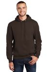 Port and Company Pullover Hooded Custom Sweatshirts in Dark Chocolate Brown