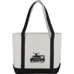 Black heavy canvas tote bag by Adco Marketing