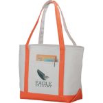 Orange heavy canvas tote bag by Adco Marketing