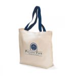 Navy Color Handle Totes customized with your logo by Adco Marketing
