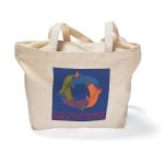 Large Canvas Zippered Tote Bags
