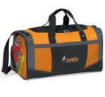 Orange Flex Sport Duffel Bag Custom