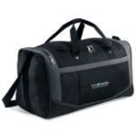 Black Flex Sport Duffel Bag Custom