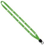 1⁄2" Knitted Cotton Custom Lanyards in Lime Green