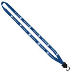 1⁄2" Knitted Cotton Custom Lanyards in Royal Blue