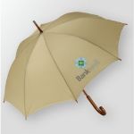 Wood Handled Fashion Umbrella with 48 inch Arc and custom imprint