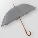 Grey - Wood Handled Fashion Umbrella