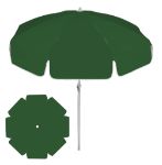 Hunter Green 7.5 ft Patio Umbrella Customized with your Logo by Adco Marketing